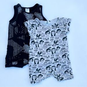 Lot of 2 6-12m Boutique Onesies
